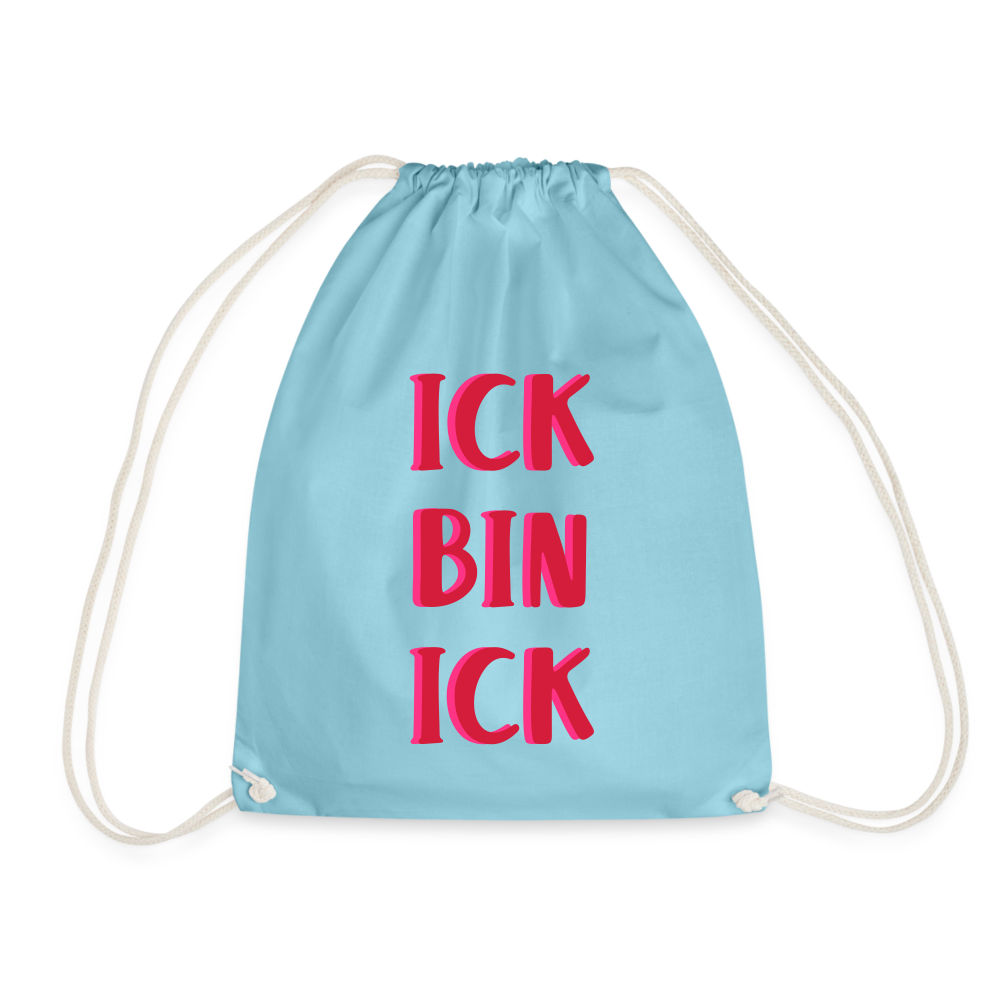Ick bin Ick! - Turnbeutel - Aqua