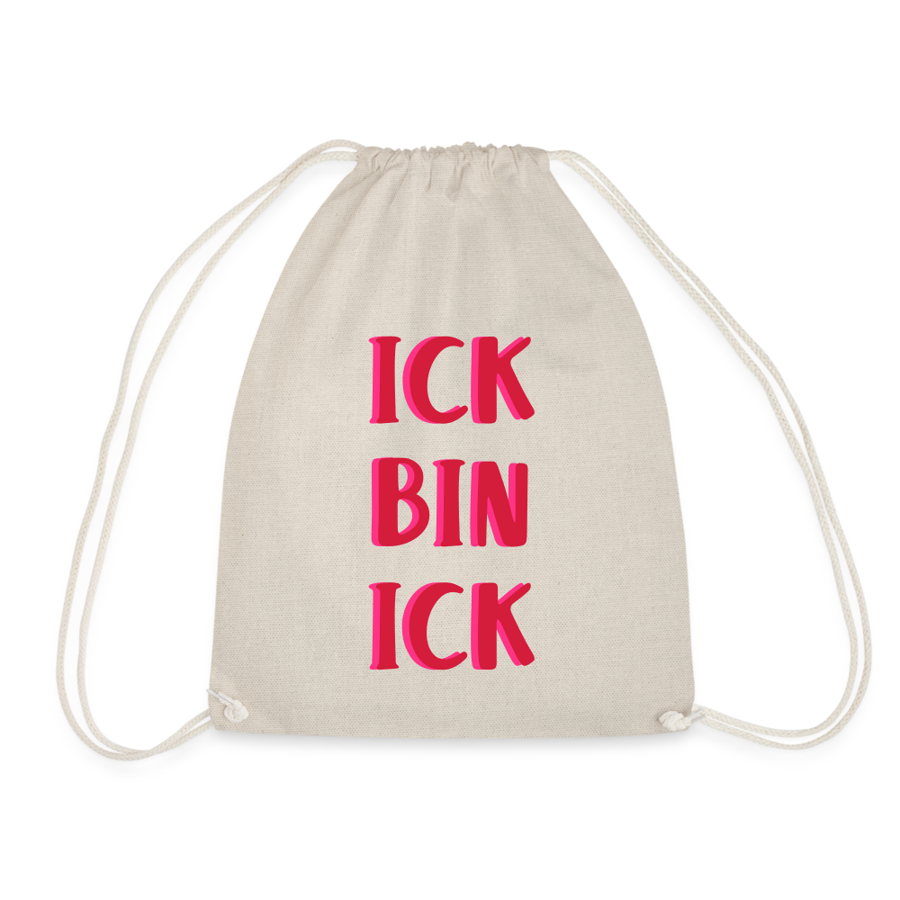 Ick bin Ick! - Turnbeutel - Natur