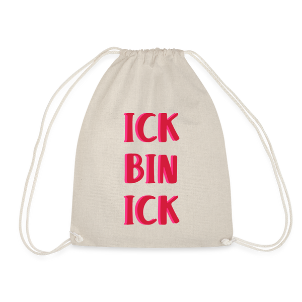Ick bin Ick! - Turnbeutel - Natur