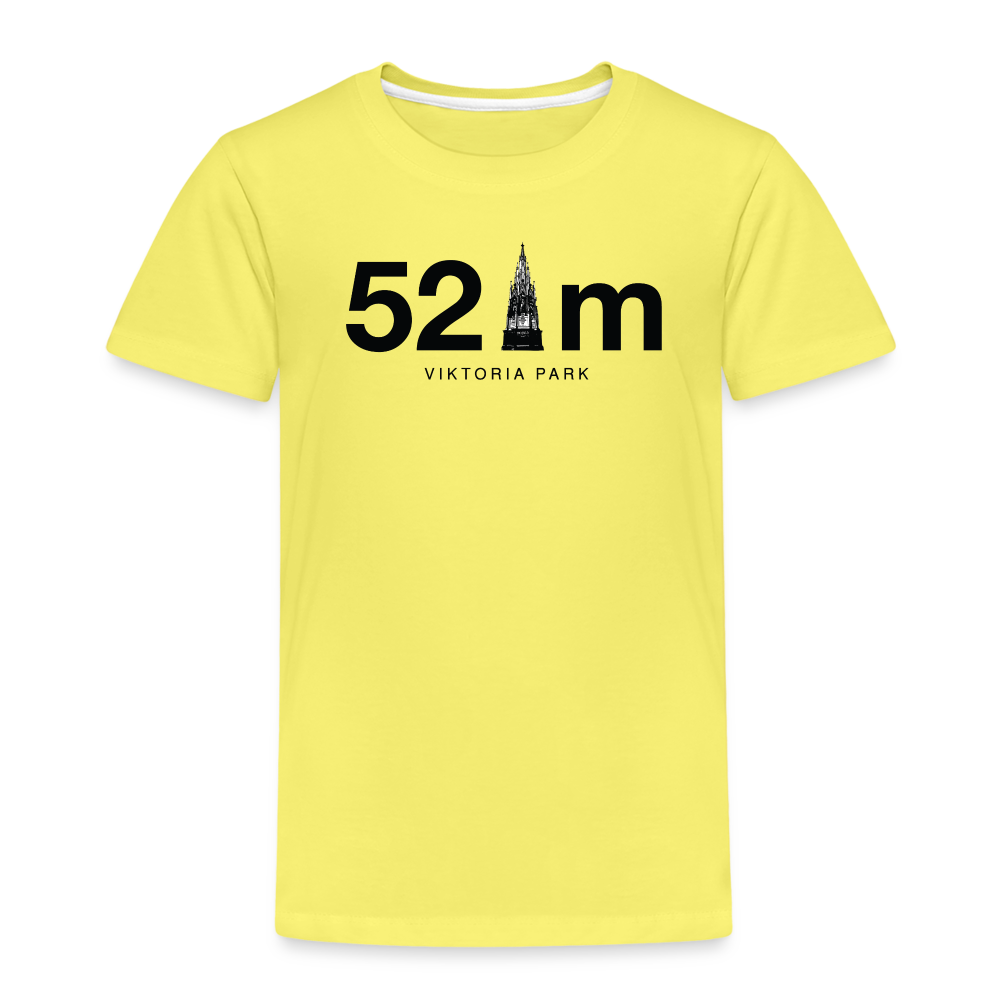 52 m Viktoria Park - Kinder Premium T-Shirt - Gelb