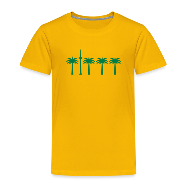 Berlin unter Palmen - Kinder Premium T-Shirt - Sonnengelb