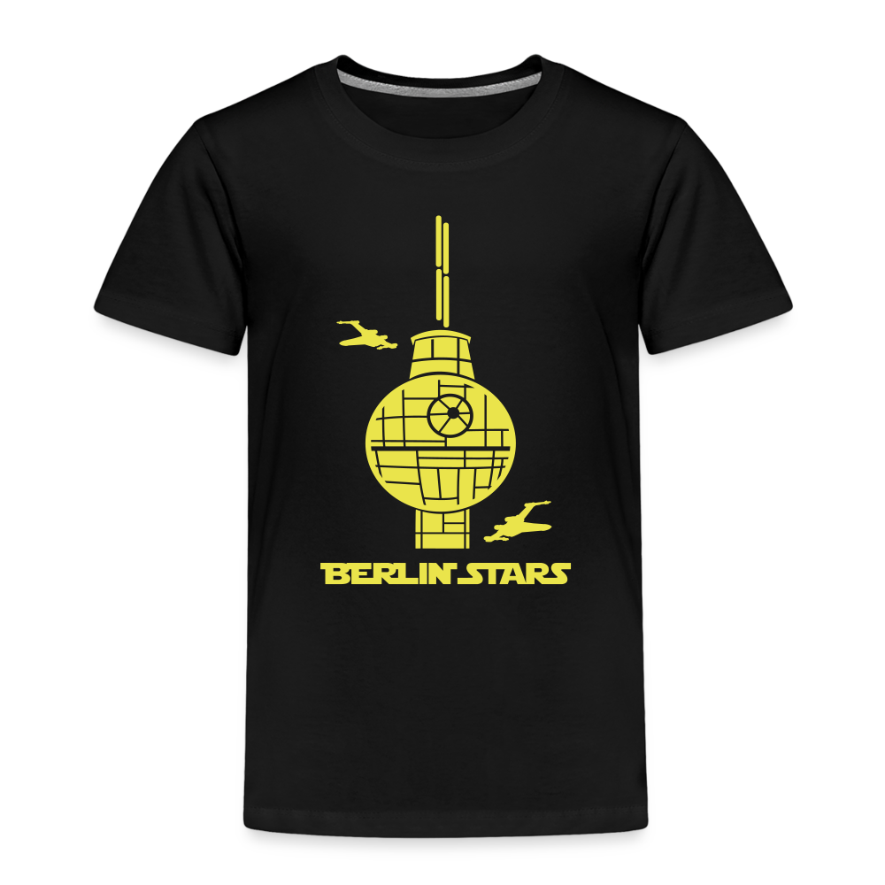 Berlin Stars - gelb - Kinder Premium T-Shirt - Schwarz