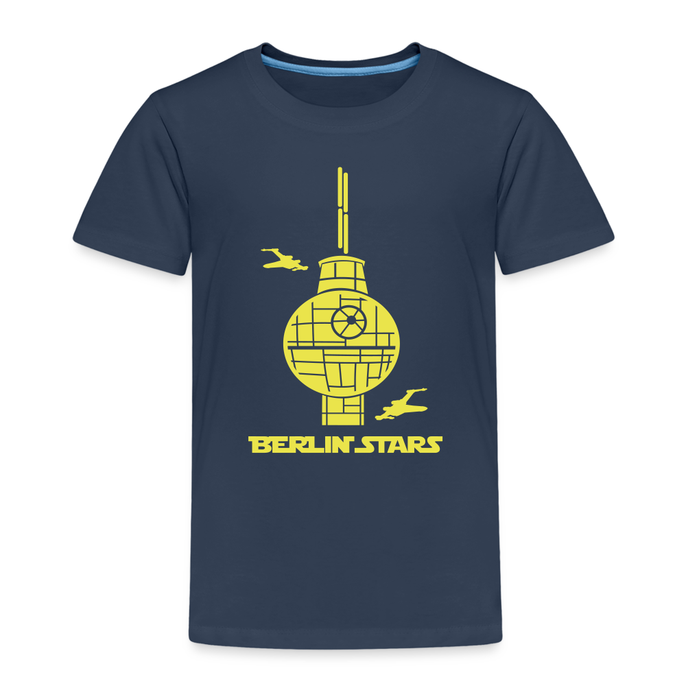 Berlin Stars - gelb - Kinder Premium T-Shirt - Navy
