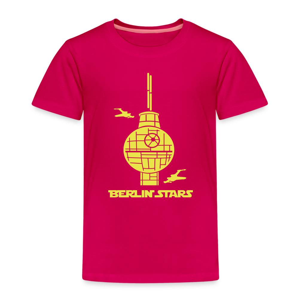 Berlin Stars - gelb - Kinder Premium T-Shirt - dunkles Pink
