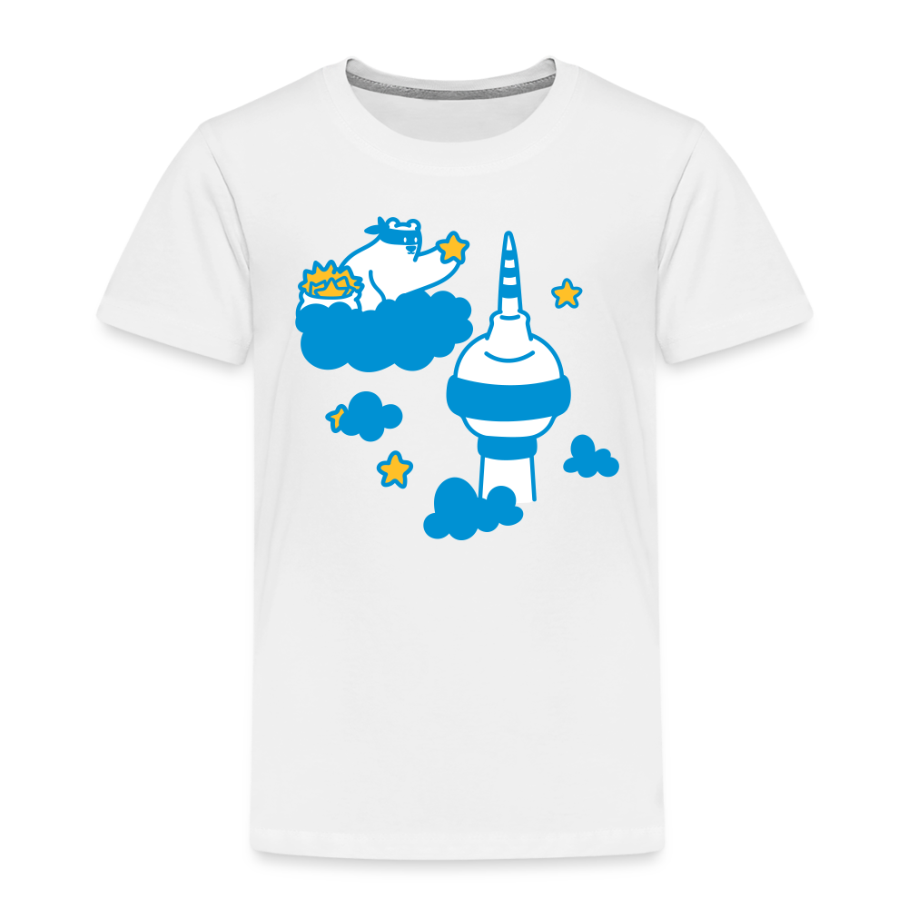 Berliner Bär bei Nacht - Kinder Premium T-Shirt - weiß