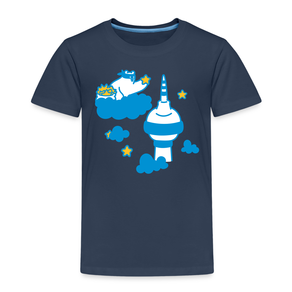 Berliner Bär bei Nacht - Kinder Premium T-Shirt - Navy