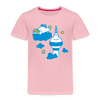 Berliner Bär bei Nacht - Kinder Premium T-Shirt - Hellrosa