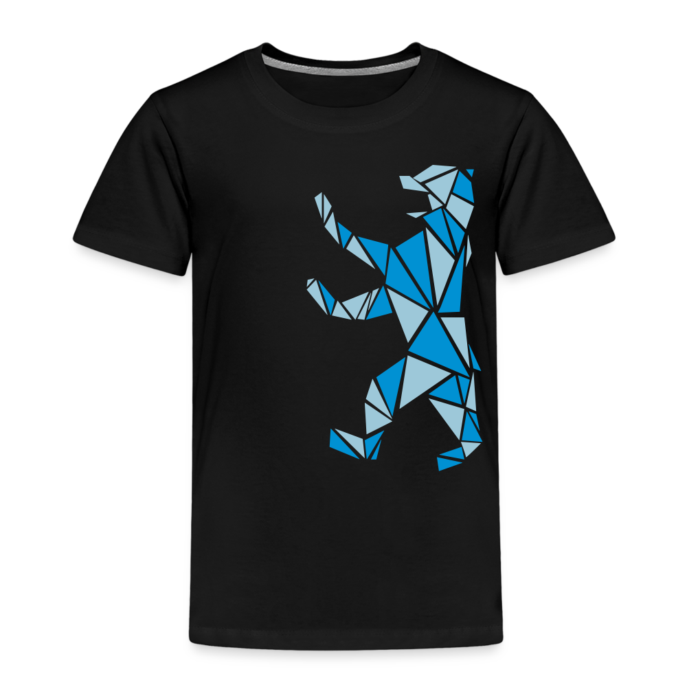 Berliner Bär Geometrie - Kinder Premium T-Shirt - Schwarz
