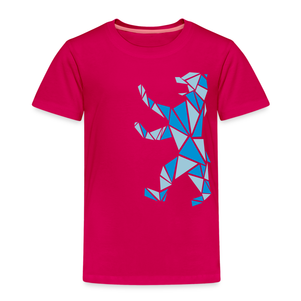 Berliner Bär Geometrie - Kinder Premium T-Shirt - dunkles Pink