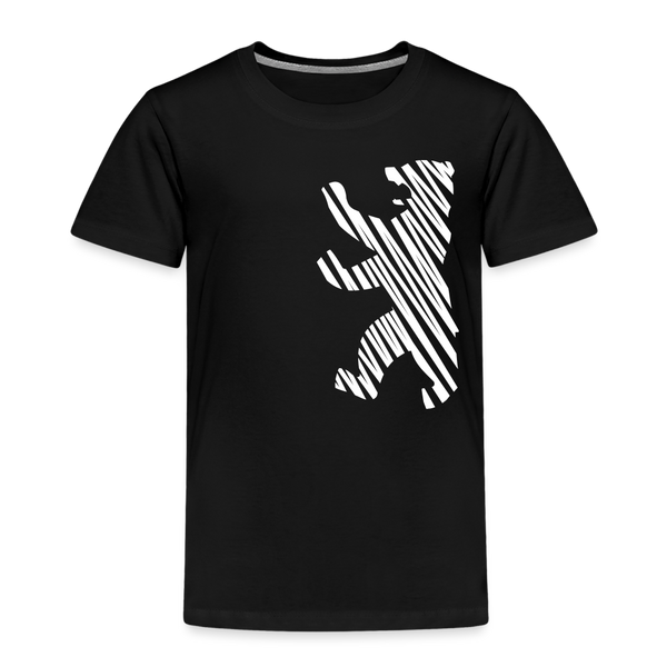 Berliner Bär im Netz - weiß - Kinder Premium T-Shirt - Schwarz