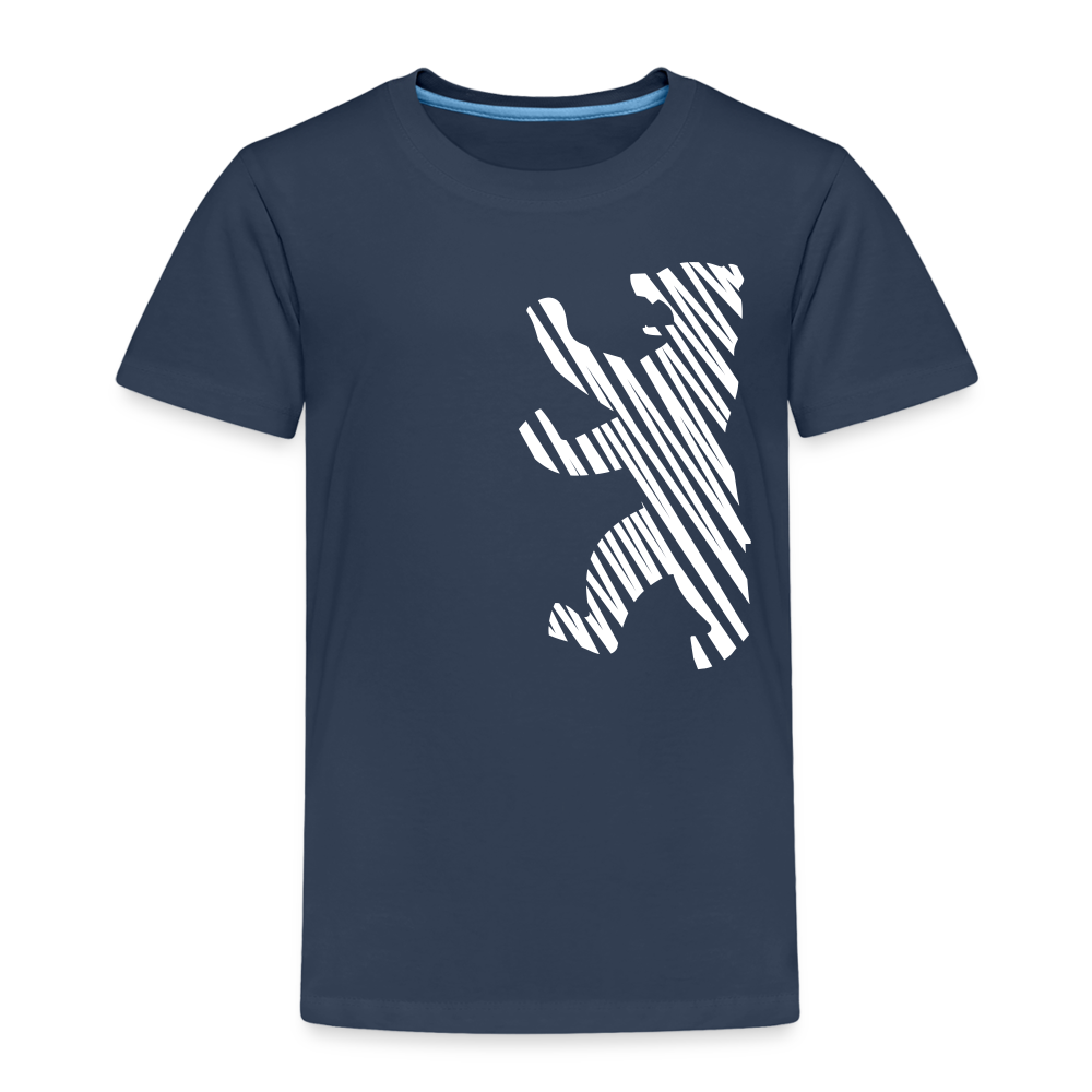 Berliner Bär im Netz - weiß - Kinder Premium T-Shirt - Navy