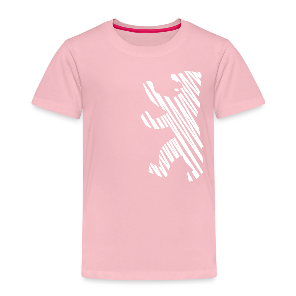 Berliner Bär im Netz - weiß - Kinder Premium T-Shirt - Hellrosa