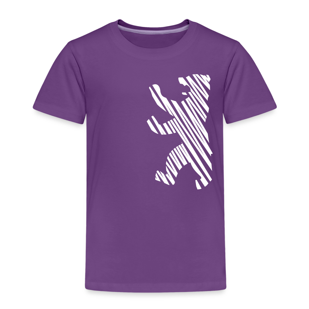 Berliner Bär im Netz - weiß - Kinder Premium T-Shirt - Lila
