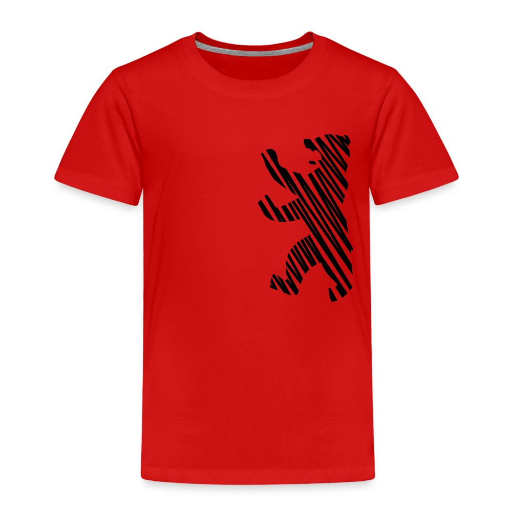 Berliner Bär im Netz - schwarz - Kinder Premium T-Shirt - Rot