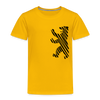 Berliner Bär im Netz - schwarz - Kinder Premium T-Shirt - Sonnengelb