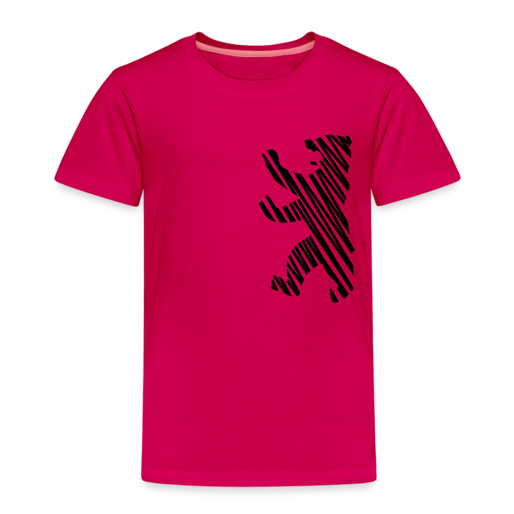 Berliner Bär im Netz - schwarz - Kinder Premium T-Shirt - dunkles Pink