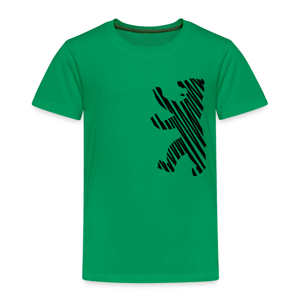 Berliner Bär im Netz - schwarz - Kinder Premium T-Shirt - Kelly Green