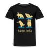 Bären Yoga - Kinder Premium T-Shirt - Schwarz