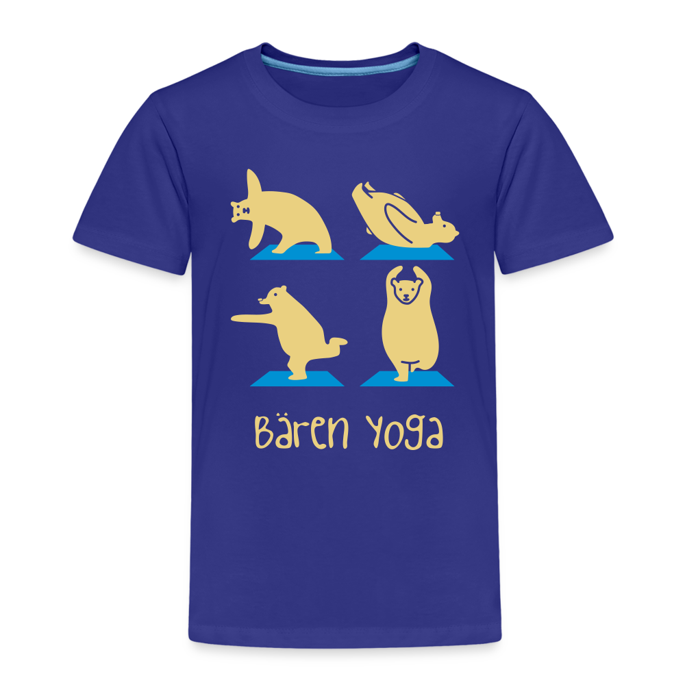 Bären Yoga - Kinder Premium T-Shirt - Königsblau