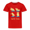 Bären Yoga - Kinder Premium T-Shirt - Rot