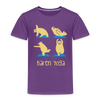Bären Yoga - Kinder Premium T-Shirt - Lila