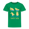 Bären Yoga - Kinder Premium T-Shirt - Kelly Green