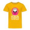 Chefin - Kinder Premium T-Shirt - Sonnengelb