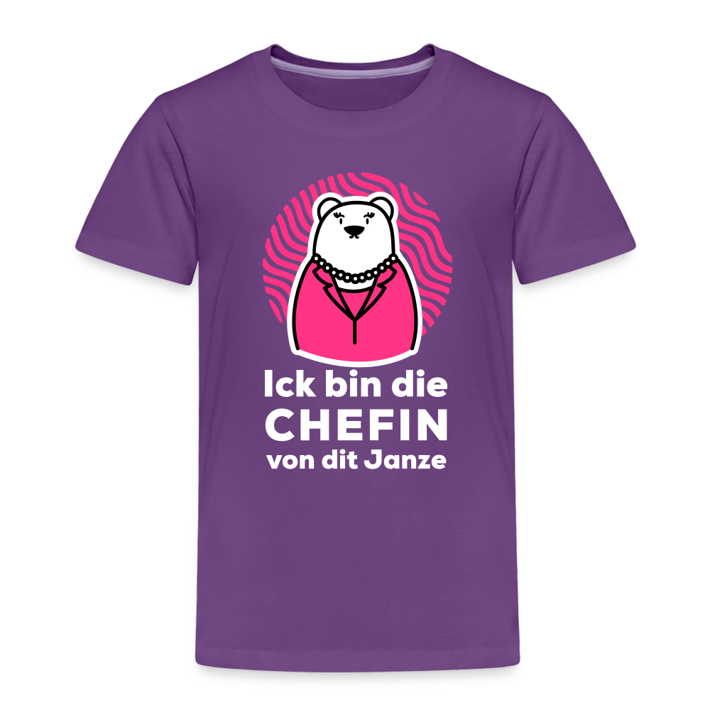 Chefin - Kinder Premium T-Shirt - Lila