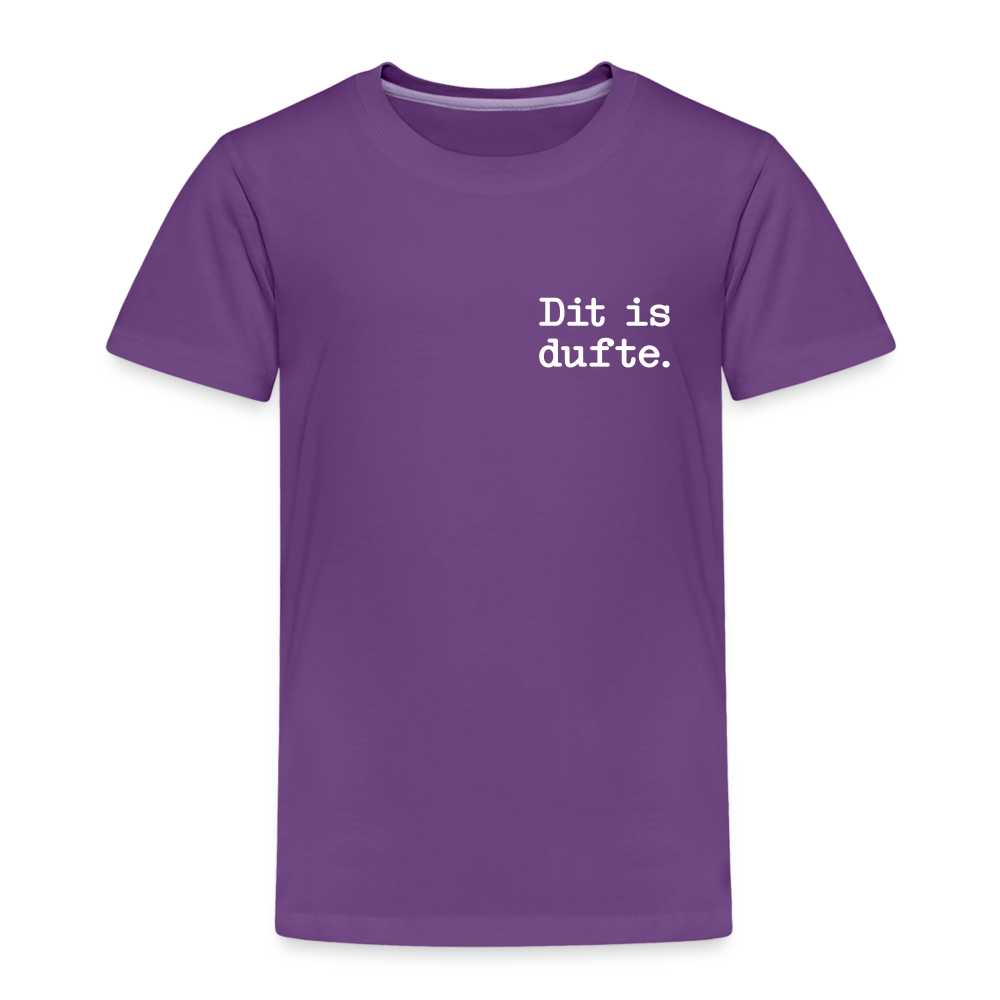 Dit is dufte - Kinder Premium T-Shirt - Lila