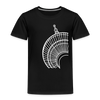 Der Turm von unten - weiß - Kinder Premium T-Shirt - Schwarz