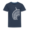 Der Turm von unten - weiß - Kinder Premium T-Shirt - Navy