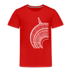 Der Turm von unten - weiß - Kinder Premium T-Shirt - Rot