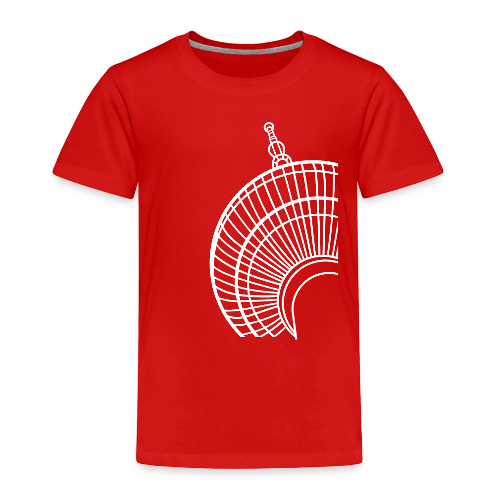 Der Turm von unten - weiß - Kinder Premium T-Shirt - Rot