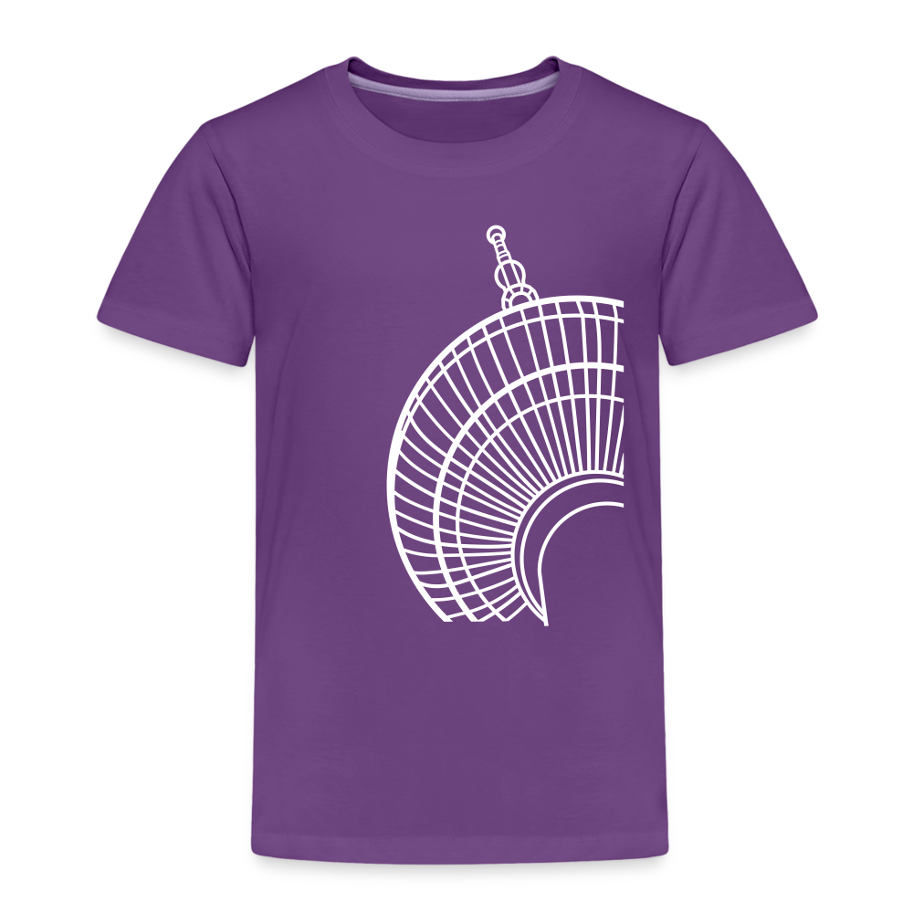 Der Turm von unten - weiß - Kinder Premium T-Shirt - Lila