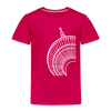 Der Turm von unten - weiß - Kinder Premium T-Shirt - dunkles Pink