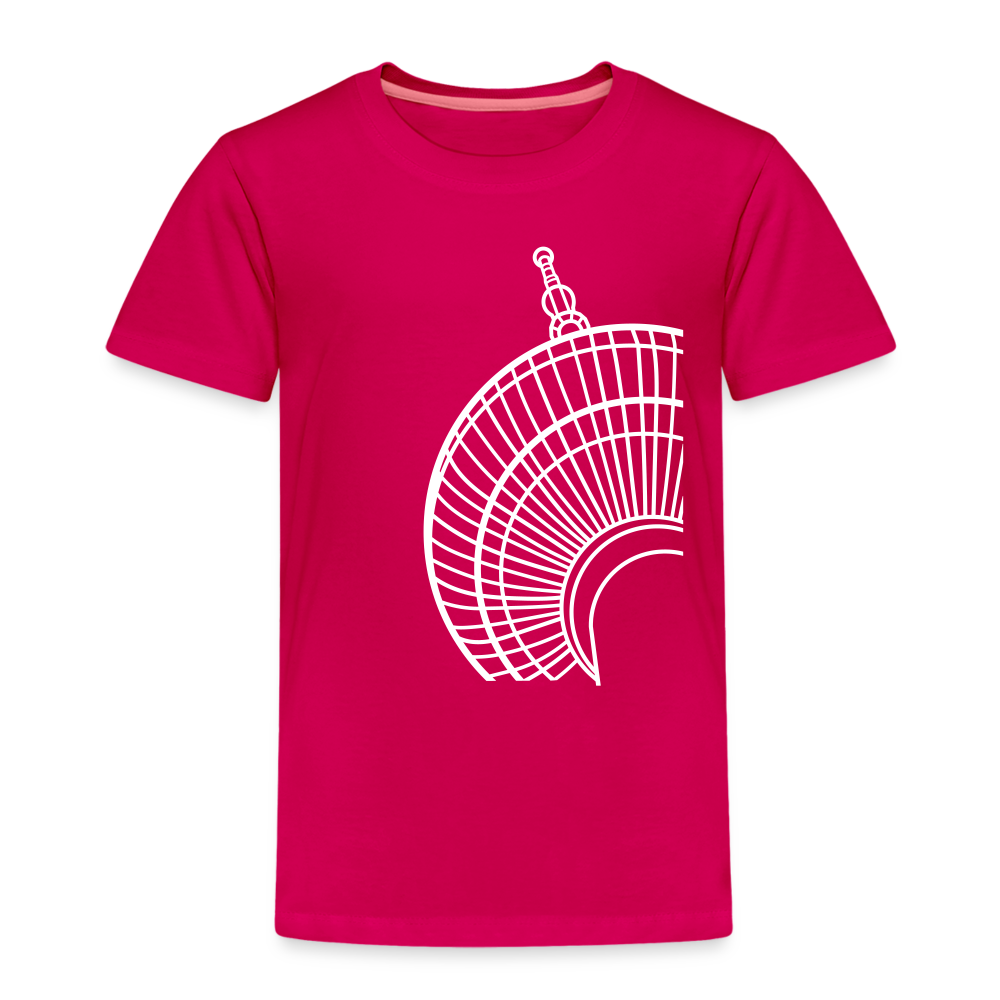 Der Turm von unten - weiß - Kinder Premium T-Shirt - dunkles Pink