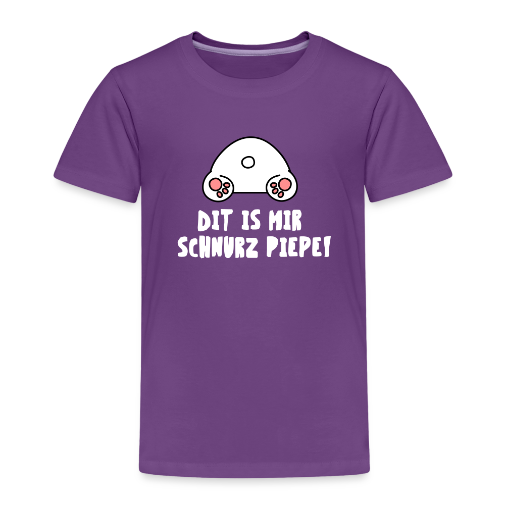 Dit is mir Schnurz Piepe - Kinder Premium T-Shirt - Lila