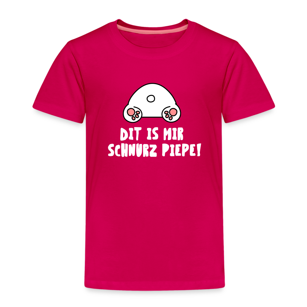 Dit is mir Schnurz Piepe - Kinder Premium T-Shirt - dunkles Pink