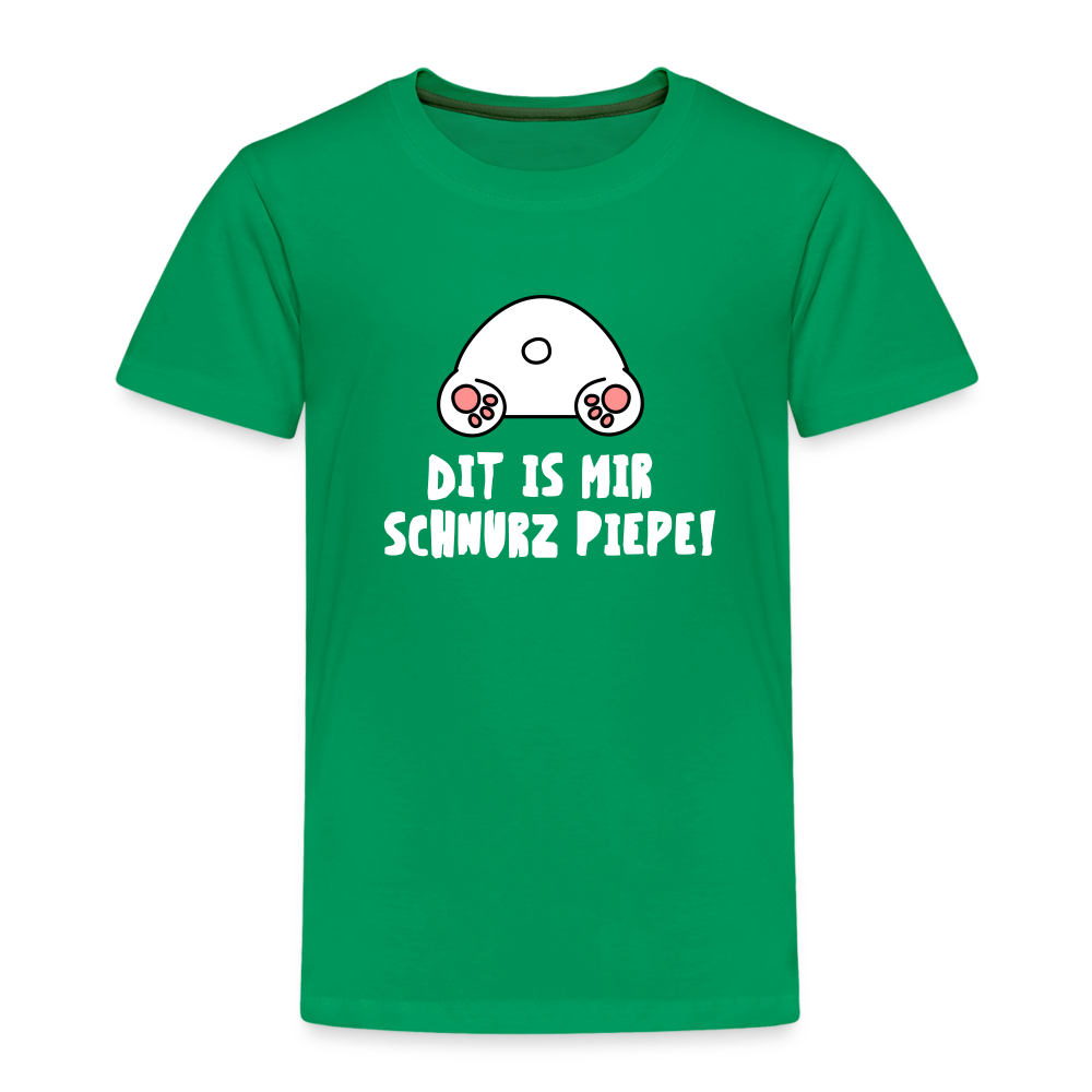 Dit is mir Schnurz Piepe - Kinder Premium T-Shirt - Kelly Green