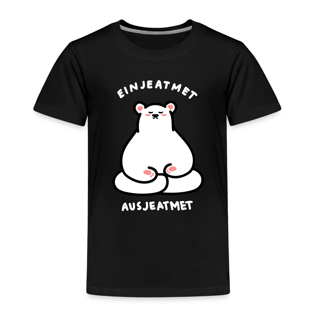 Einjeatmet - Kinder Premium T-Shirt - Schwarz