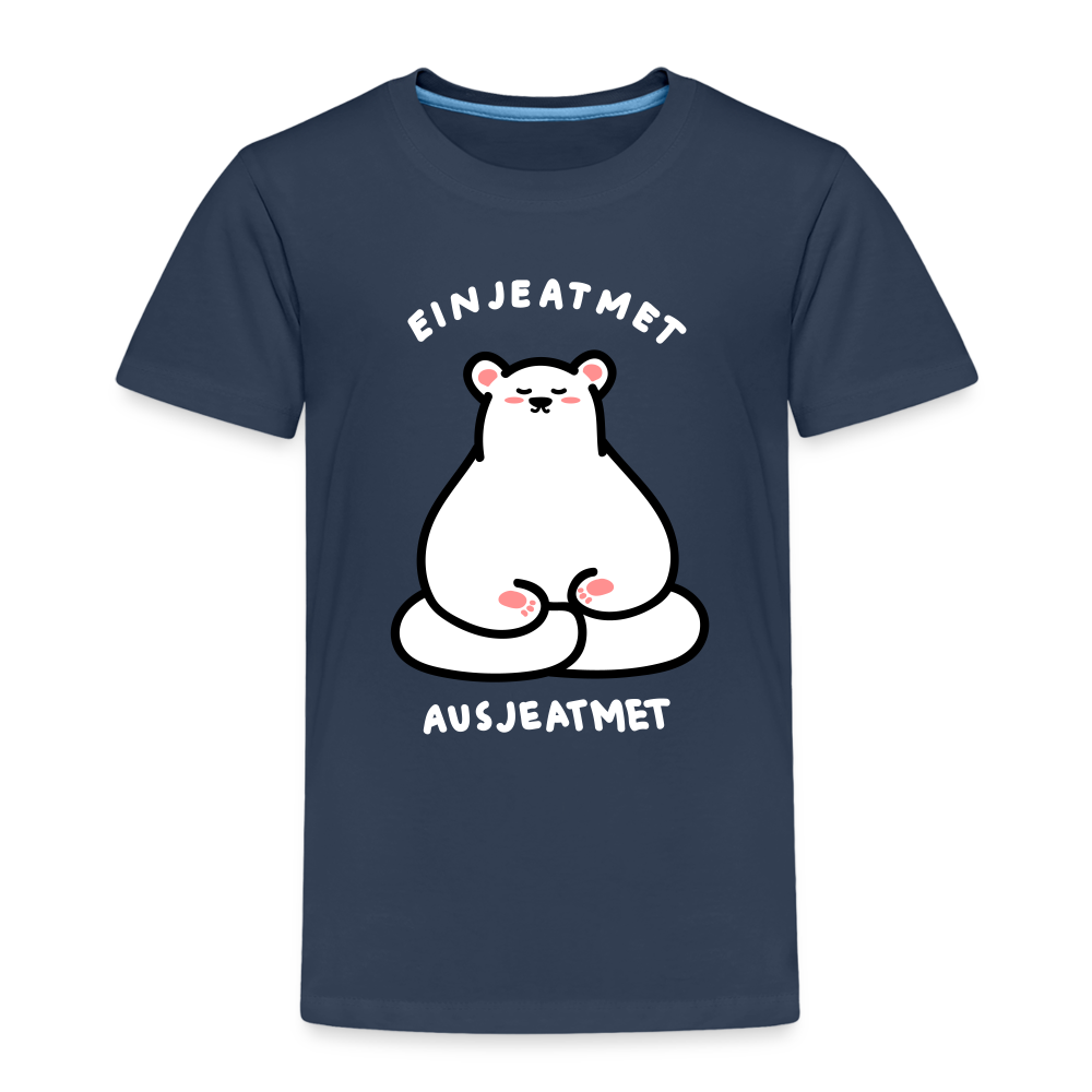 Einjeatmet - Kinder Premium T-Shirt - Navy