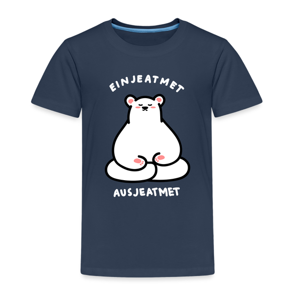 Einjeatmet - Kinder Premium T-Shirt - Navy