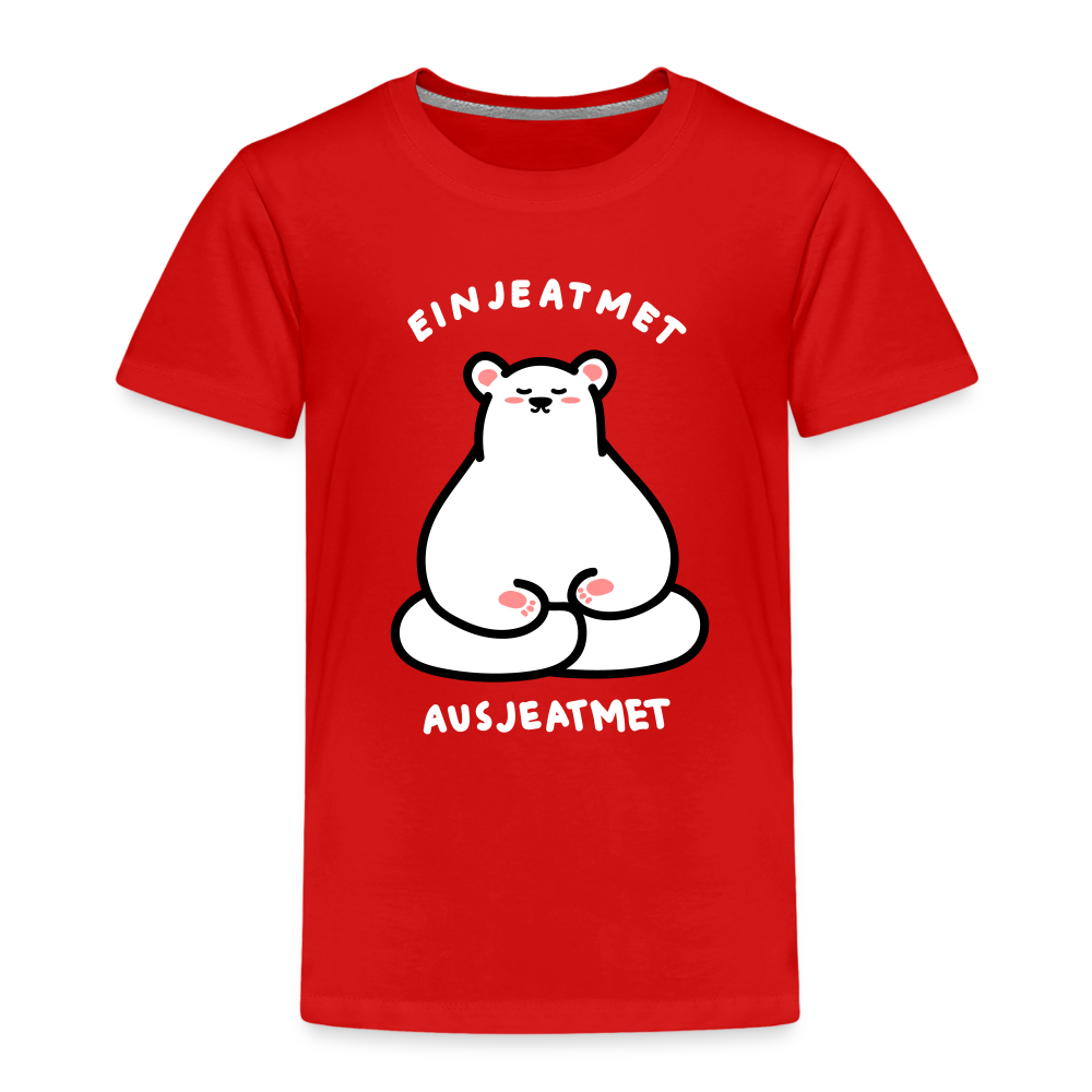 Einjeatmet - Kinder Premium T-Shirt - Rot