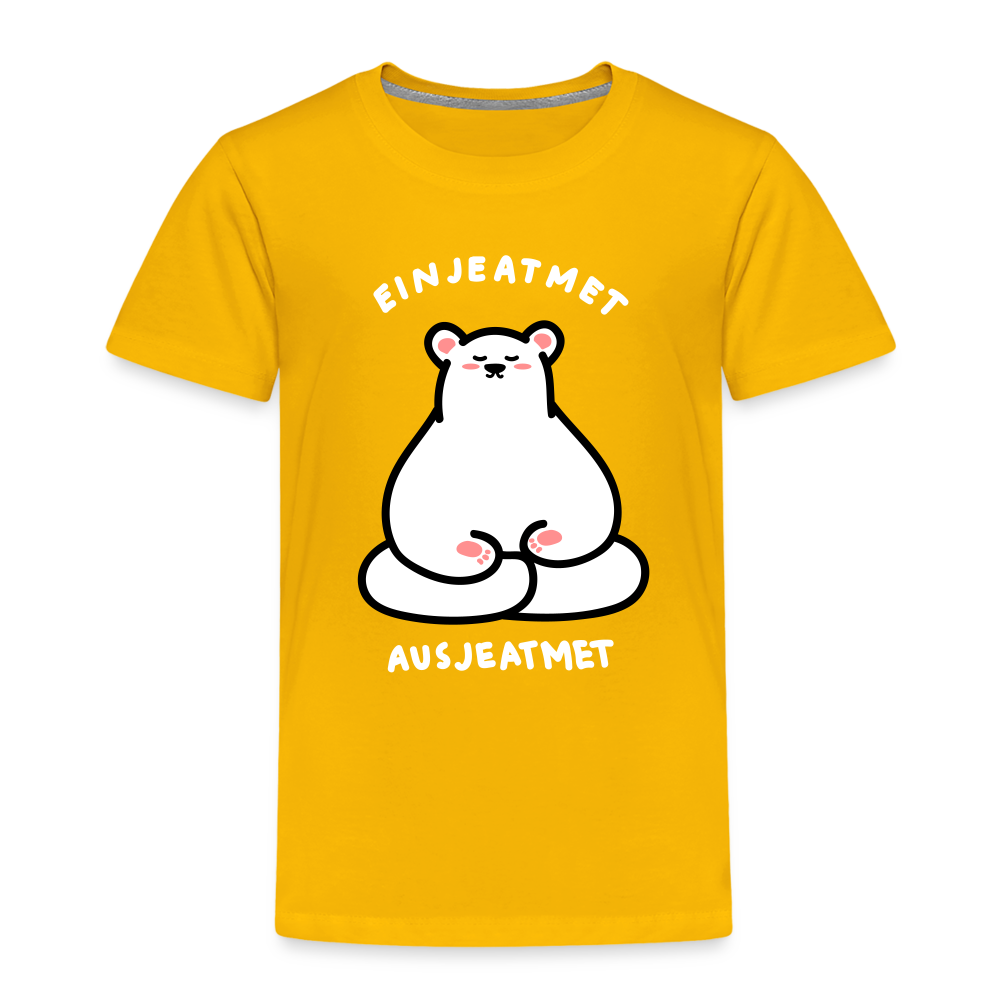 Einjeatmet - Kinder Premium T-Shirt - Sonnengelb