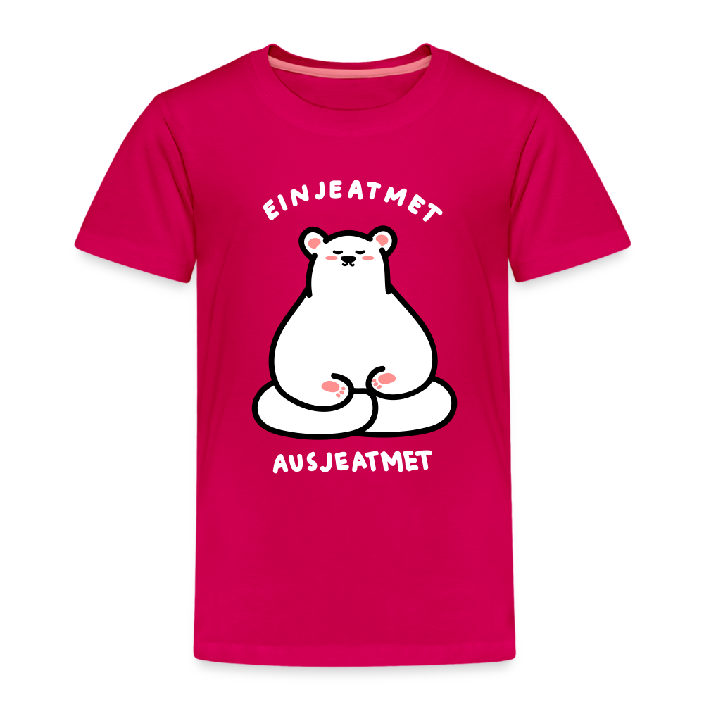 Einjeatmet - Kinder Premium T-Shirt - dunkles Pink