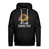 Dit is mir Schnurz Affe - Männer Premium Hoodie - Schwarz