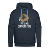 Dit is mir Schnurz Affe - Männer Premium Hoodie - Navy