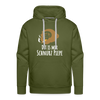 Dit is mir Schnurz Affe - Männer Premium Hoodie - Olivgrün