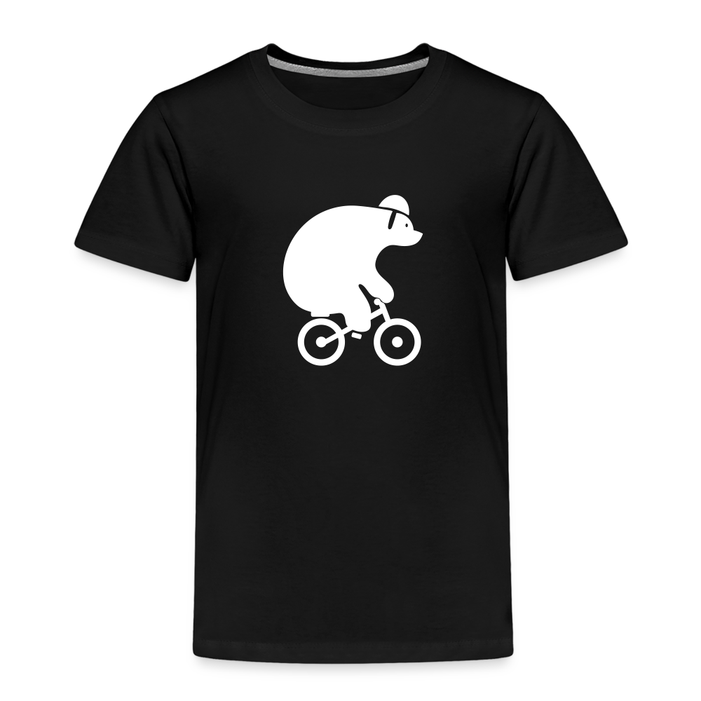 Fahrradbär - Kinder Premium T-Shirt - Schwarz
