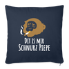Dit is mir Schnurz Affe - Sofakissenbezug (45 x 45 cm) - Navy